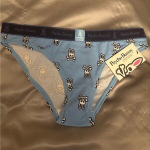 Psycho Bunny Women’s iconic bunny logo Blue panty - NWT - Size S